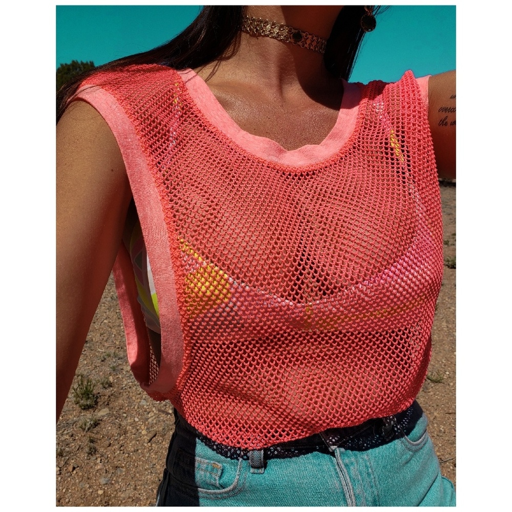 neon mesh💟cover up by A Fine Line usM - Picture 1 of 8